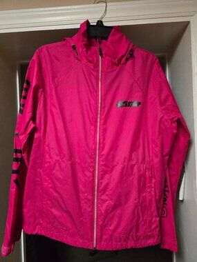 Columbia Naw.T.Kat Graphic Hooded Raincoat - XL - EUC